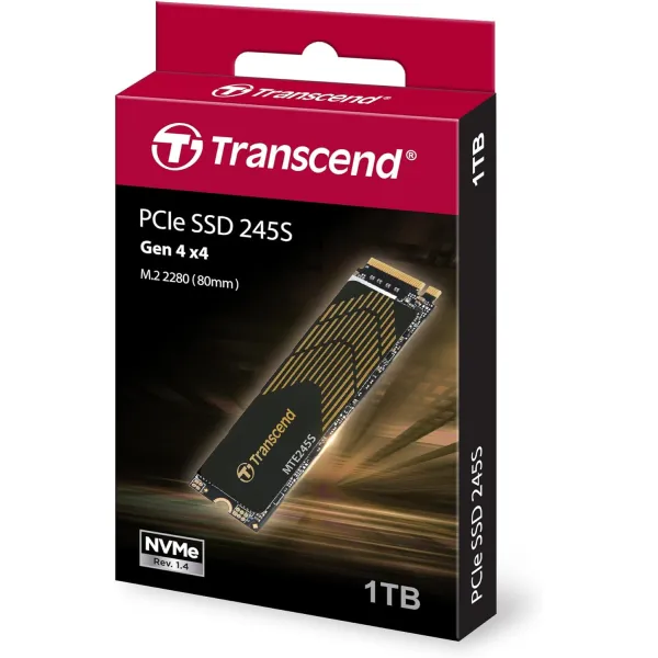 Накопитель SSD 1TB, M.2, PCIe 4.0 Transcend (TS1TMTE245S) - Фото 2