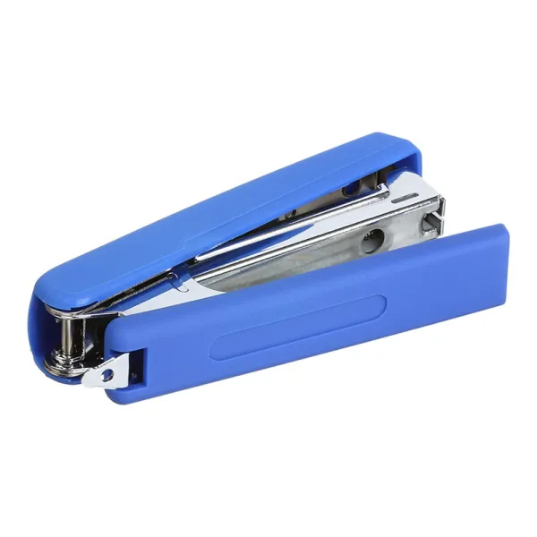 Степлер пластиковый 12 листов, скобы №10, синий Rubber Touch Buromax (BM.4128-02) - Фото 3