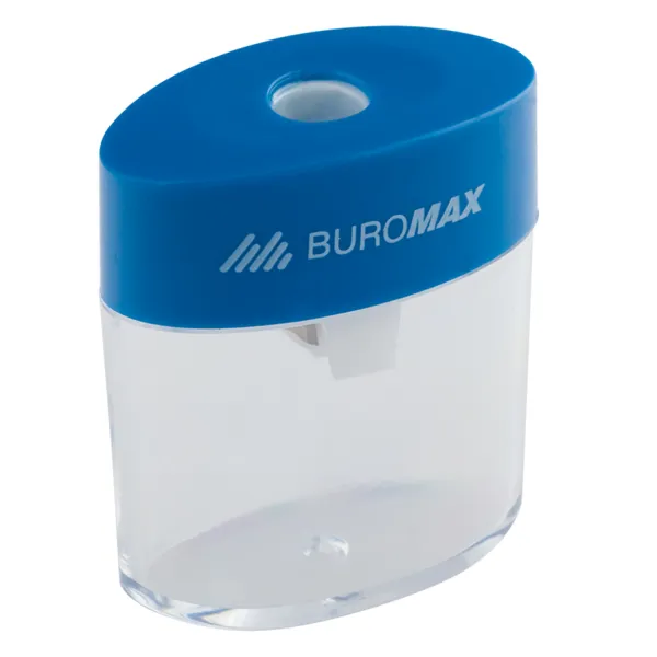 Точилка пластиковая с контейнером, ассорти Buromax (BM.4752) - Фото 8