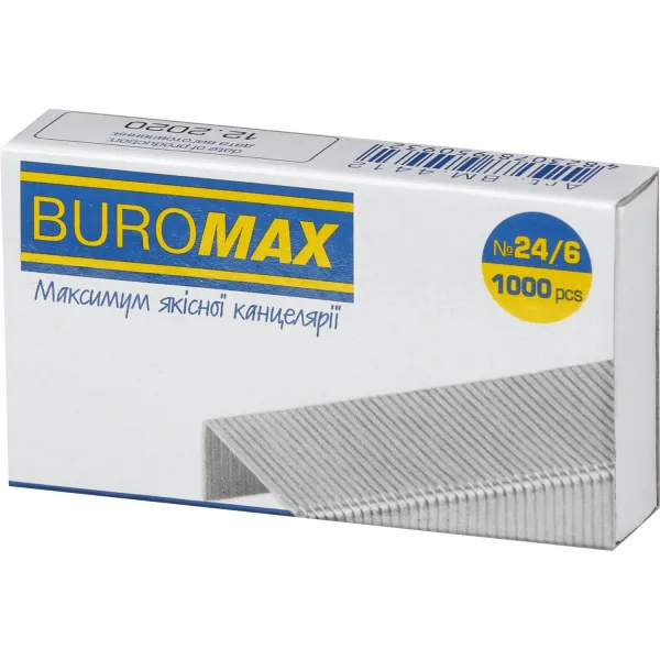 Скобы №24/6 1000 шт Люкс Buromax (BM.4412) - Фото 12