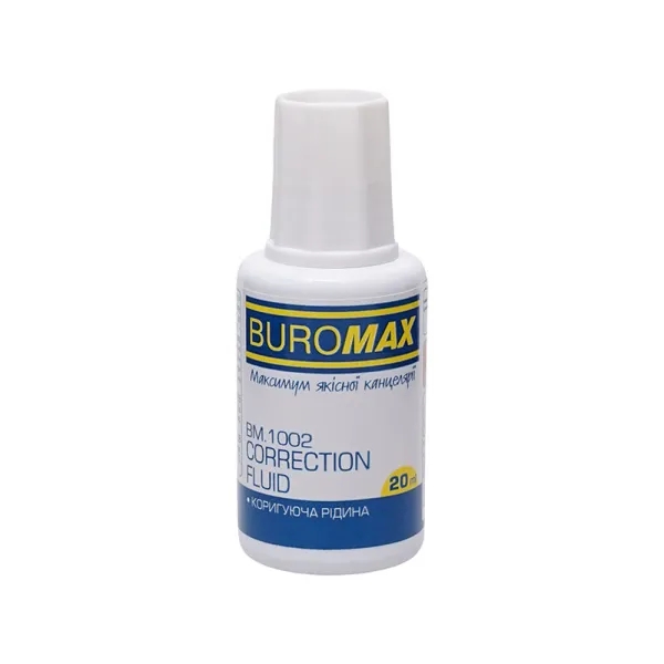 Корректирующая жидкость с кисточкой 20 мл, эмульсионная основа Buromax (BM.1002) - Фото 9