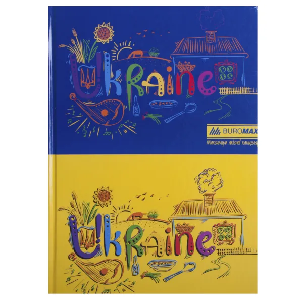 Книга канцелярська А4, 96 арк, клітинка, асорті Ukraine Buromax (BM.2400-38) - Фото 1