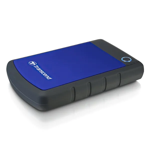 Диск жесткий внешний портативный 2TB USB 3.1 StoreJet 25H3 синий Transcend (TS2TSJ25H3B) - Фото 2