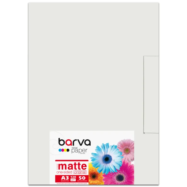 Фотобумага матовая 120 г/м2, A3, 50 л Original Barva (IP-A120-253) - Фото 1