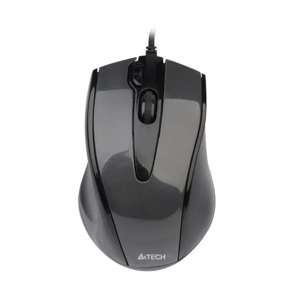 Мышь USB N-500F-1 серая A4Tech (N-500F-1 (Glossy Grey)) - Фото 1