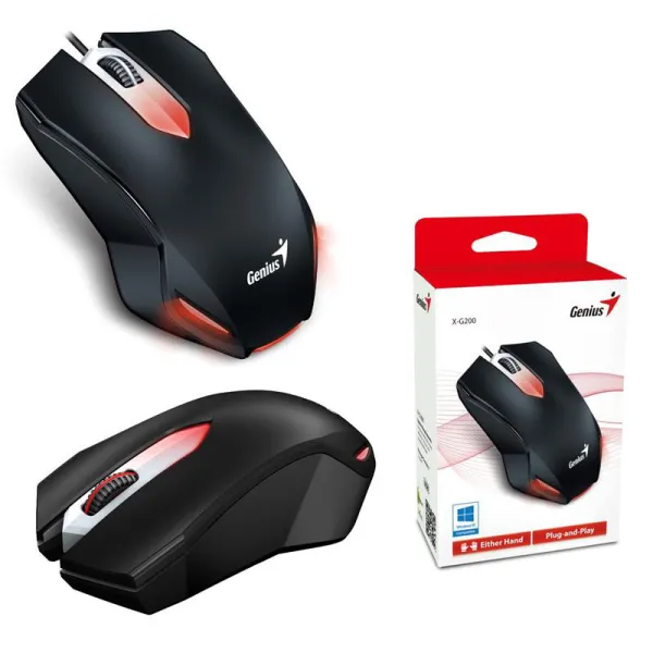 Мышь USB X-G200 Gaming черная Genius (31040034100) - Фото 1