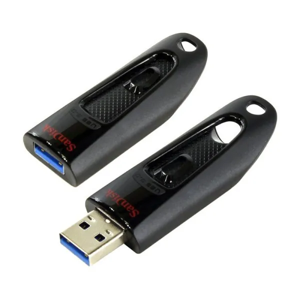 Накопичувач USB 3.0 Type-A 64GB Ultra чорний SanDisk (SDCZ48-064G-U46) - Фото 1