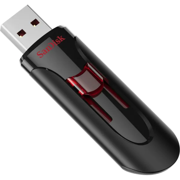 Накопитель USB 3.0 Type-A 32GB  Glide черный SanDisk (SDCZ600-032G-G35) - Фото 1
