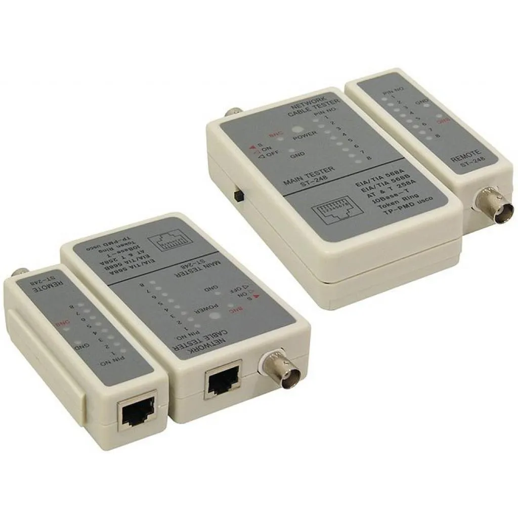 Тестер кабельный для RJ45, RG58 Cablexpert (NCT-1) Тестер кабельный для RJ45, RG58 Cablexpert (NCT-1)
