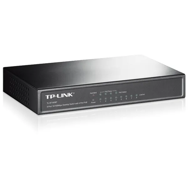 Коммутатор сетевой TL-SF1008P TP-Link (TL-SF1008P) - Фото 2