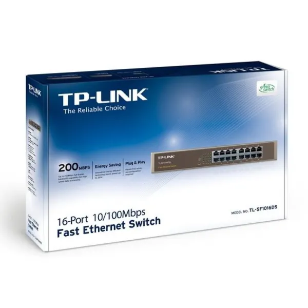 Коммутатор сетевой TL-SF1016 TP-Link (TL-SF1016) - Фото 1
