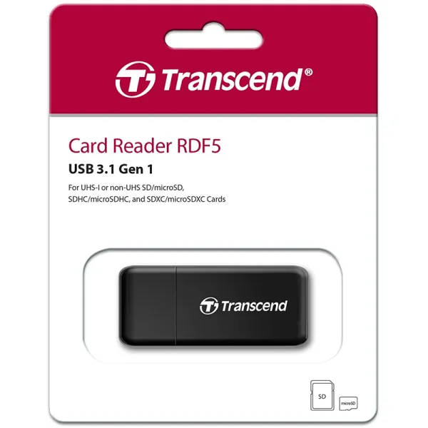 Картридер внешний USB 3.1 Transend (TS-RDF5K) - Фото 2