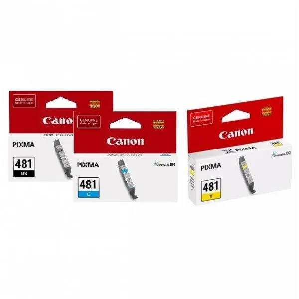 Комплект картриджей CLI-481 черный, голубой, пурпурный, желтый Canon (2101C005) - Фото 4
