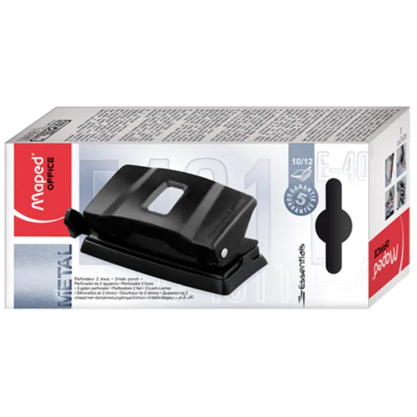 Дырокол металлический, 20/25 листов, черный Essentials Metal Maped (MP.402411) - Фото 7