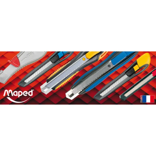 Нож канцелярский 9 мм, черный с желтым Ultimate Maped (MP.086410) - Фото 3