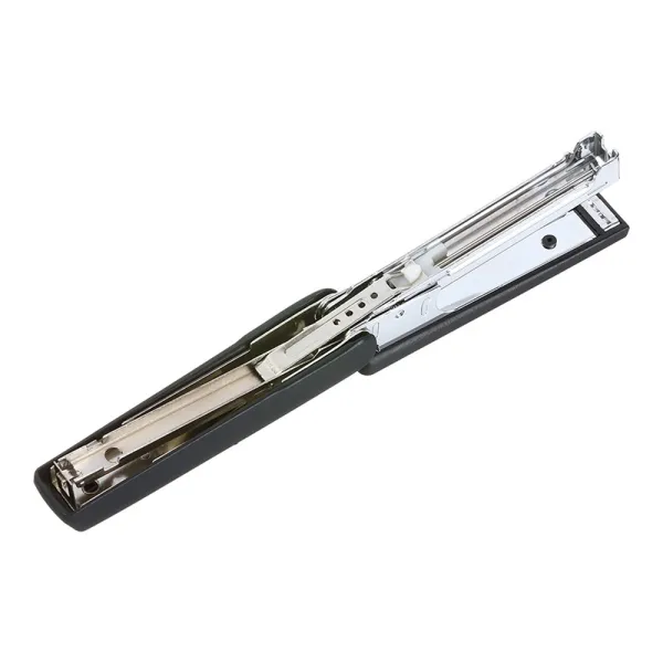 Степлер пластиковый, 12 листов, скобы №10, черный Rubber Touch Buromax (BM.4128-01) - Фото 2
