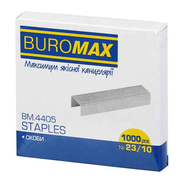 Скоби №23/10 1000 шт Люкс Buromax (BM.4405) - Фото 8