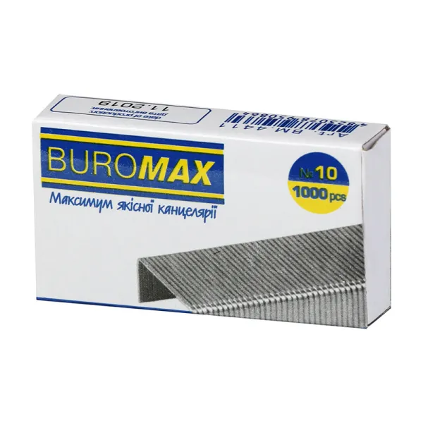 Скобы №10 1000 шт Люкс Buromax (BM.4411) - Фото 5