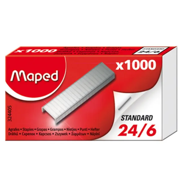Скобы №24/6 1000 шт Maped (MP.324405) - Фото 6