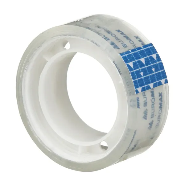 Клейка стрічка канцелярська, 15мм х 10м, 10шт/уп, прозора Buromax (BM.7130-01) - Фото 1