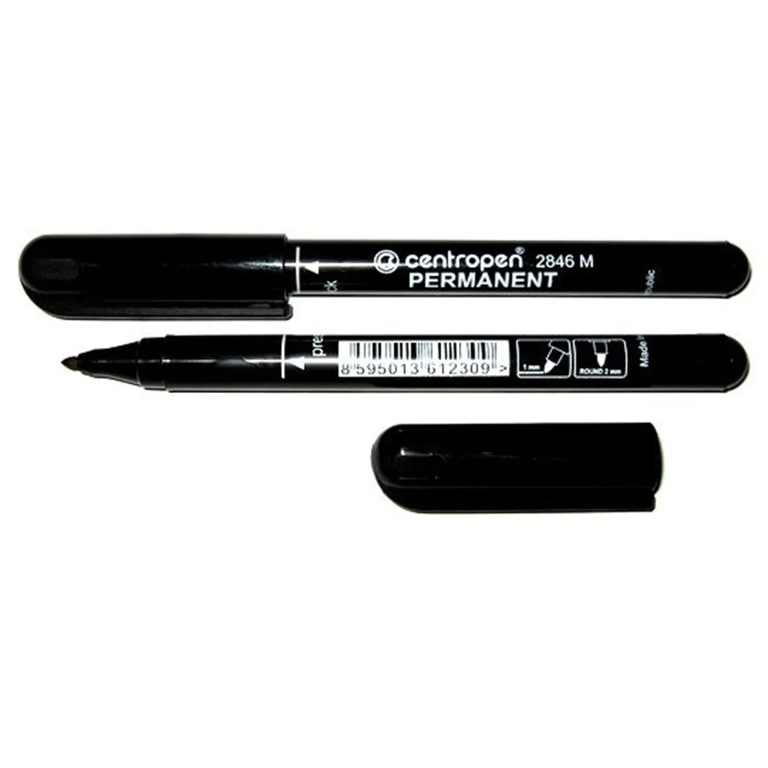 Маркер перманентный, 1 мм, черный Centropen (2846черн.) Маркер перманентный, 1 мм, черный Centropen (2846черн.)