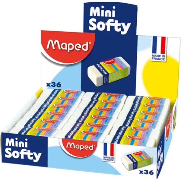 Гумка у картонному тримачі Mini Softy Maped (MP.511780) - Фото 1