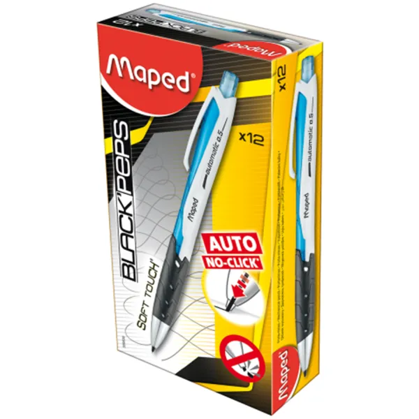 Карандаш механический 0.5 мм, синий Black Peps Automatic Maped (MP.559530) - Фото 2