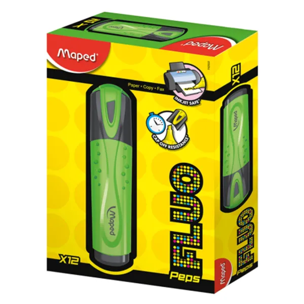Маркер текстовий,, зелений Fluo Peps Classic Maped (MP.742533) - Фото 1