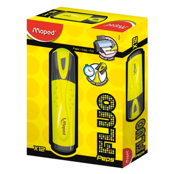 Маркер текстовий,, жовтий Fluo Peps Classic Maped (MP.742534) - Фото 1