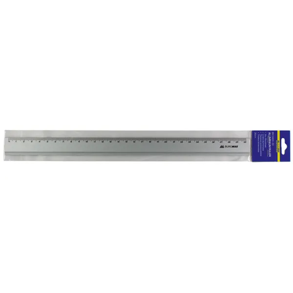 Лінійка алюмінієва 30 см, срібляста Buromax (BM.5800-30) - Фото 1