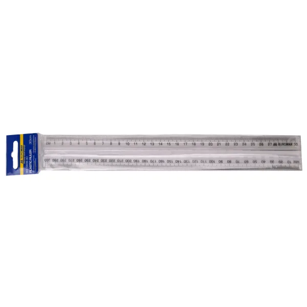 Лінійка пластикова 30 см, з тримачем Buromax (BM.5828-30) - Фото 2