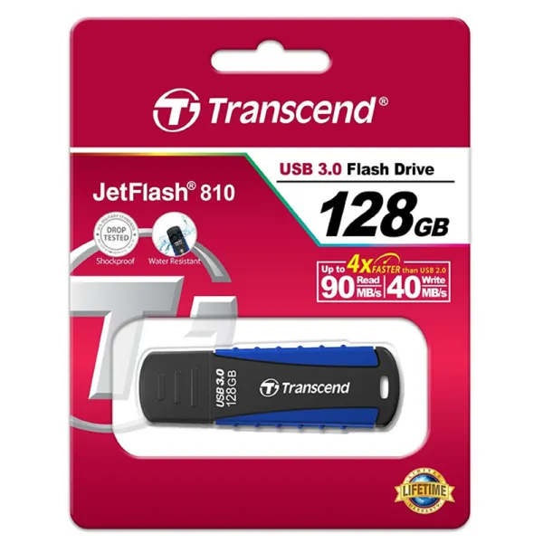 Накопитель USB 3.1 Type-A 128GB JetFlash 810 Rugged Transcend (TS128GJF810) - Фото 3