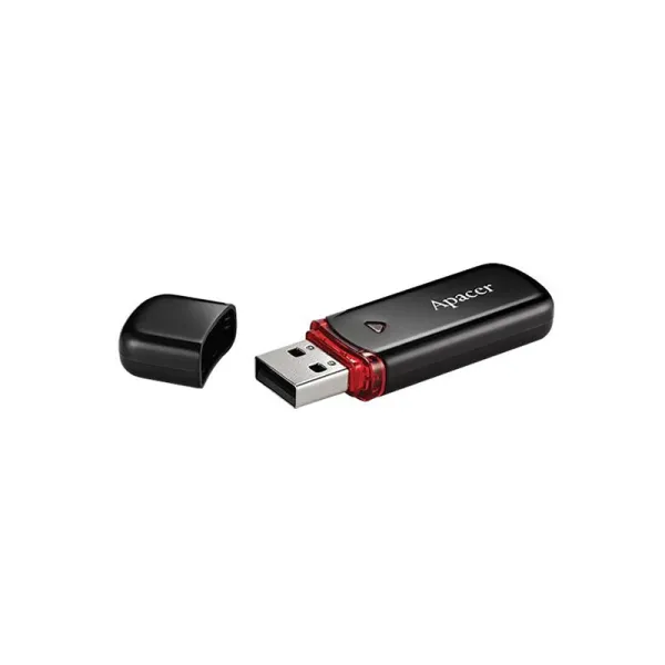 Накопитель USB 2.0 Type-A 32GB AH333 черный Apacer (AP32GAH333B-1) - Фото 1