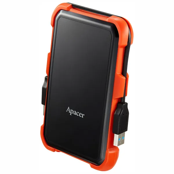 Диск жесткий внешний портативный 1TB USB 3.1 AC630 IP55 черный Apacer (AP1TBAC630T-1) - Фото 3