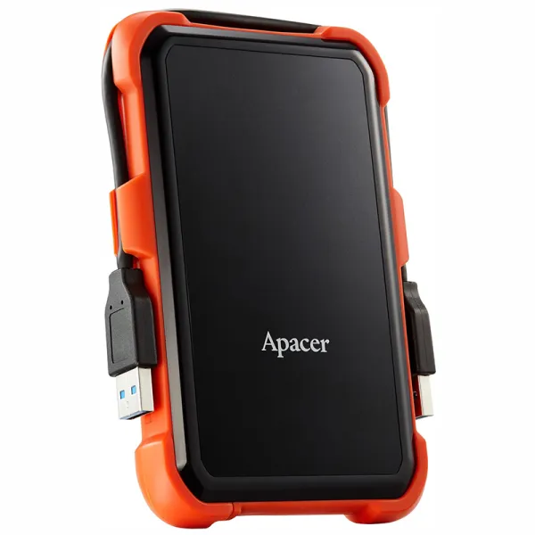 Диск жесткий внешний портативный 2TB USB 3.1 AC630 IP55 черный Apacer (AP2TBAC630T-1) - Фото 3