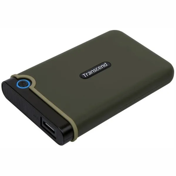 Диск жесткий внешний портативный 2TB USB 3.1 StoreJet 25M3 зеленый Transcend (TS2TSJ25M3G) - Фото 1