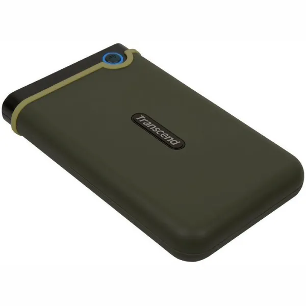 Диск жесткий внешний портативный 2TB USB 3.1 StoreJet 25M3 зеленый Transcend (TS2TSJ25M3G) - Фото 2
