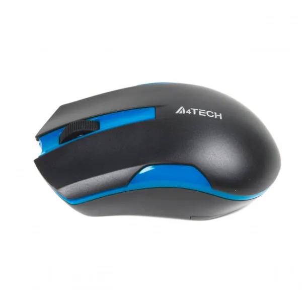 Мышь беспроводная G3-200N черно-синяя A4Tech (G3-200N Black+Blue) - Фото 1