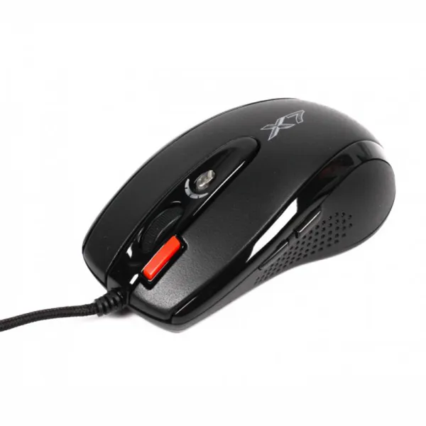 Мышь USB игровая Oscar чёрная A4Tech (X-718BK USB (Black) - Фото 1