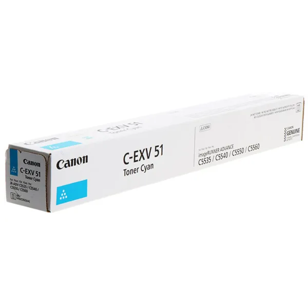 Тонер-картридж C-EXV51 голубой Canon (0482C002) - Фото 1