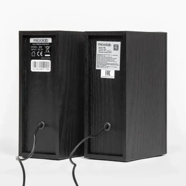 Система акустическая 2.0, USB, mini-jack, чёрная Microlab (B-56) - Фото 2