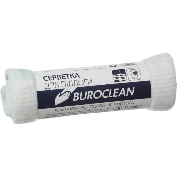 Тряпка для пола хлопок, 50 х 70 см, белая BuroClean (4823078910790) - Фото 7