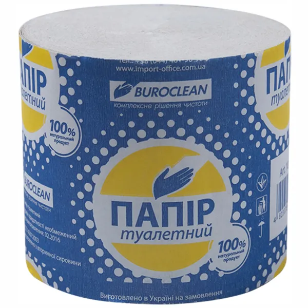 Бумага туалетная однослойная, без гильзы, 40 м BuroClean (10100001) - Фото 8