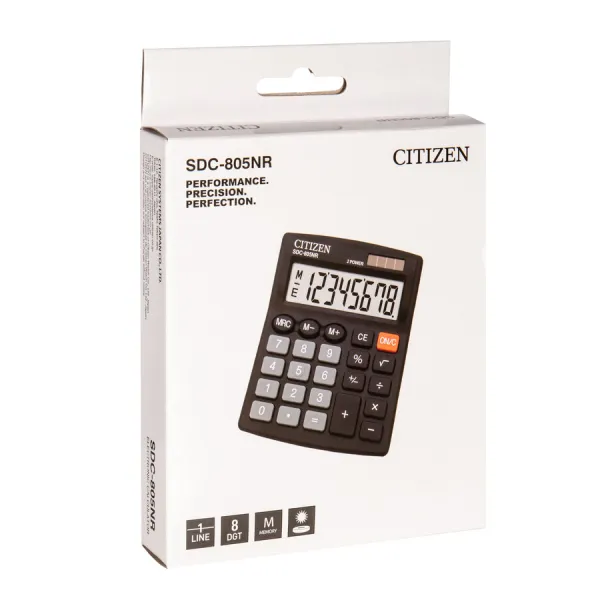 Калькулятор SDC-805II 8 разрядов Citizen (SDC-805NR) - Фото 1