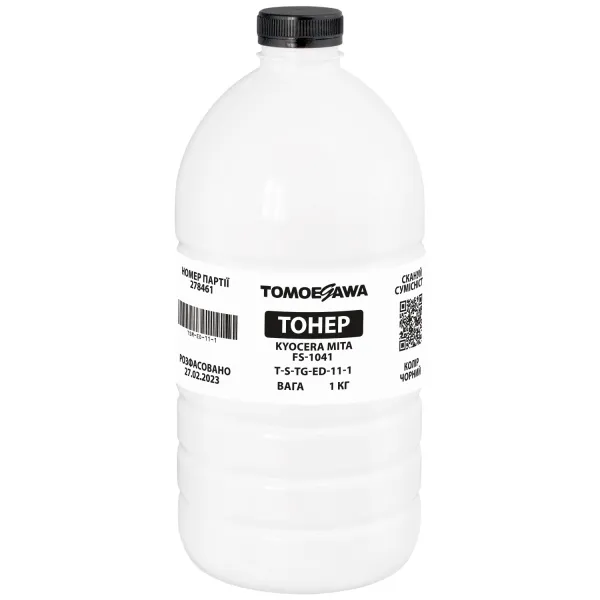 Тонер Kyocera Mita FS-1041 флакон, 1 кг Tomoegawa (TSM-ED-11-1)