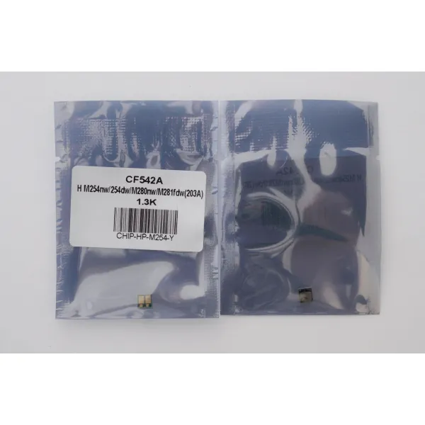 Чип HP LJ M254, CF542A 1,3K, жовтий Everprint (CHIP-HP-M254-Y) - Фото 1