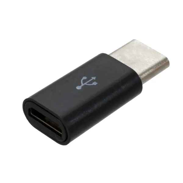 Адаптер MICRO USB на Type-C (F/M) черный Patron (PN-MIC-Type-C) - Фото 1