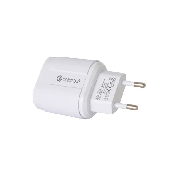 Устройство зарядное сетевое Quick charge 3.0 1xUSB 2.4 А, белое Patron ( PN-QC3-220V-W) - Фото 2