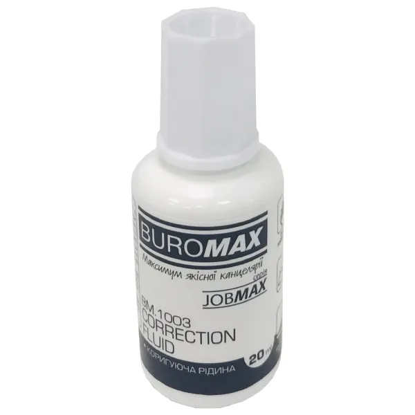 Коригуюча рідина з пензликом 20 мл, спиртова основа Buromax (BM.1003) - Фото 7