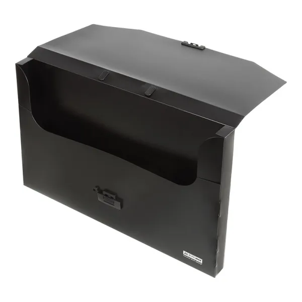 Портфель пластиковий A3/32 мм на 1 відділення, чорний Professional Buromax (BM.3725-01) - Фото 1